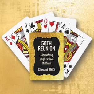 Bling! 50th Class Reunion Classic Playing Cards