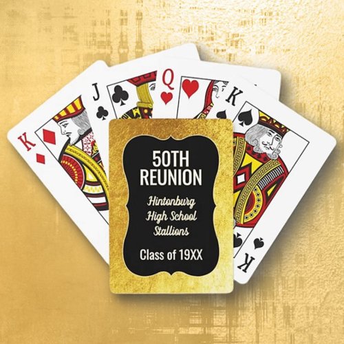Bling! 50th Class Reunion Classic Playing Cards