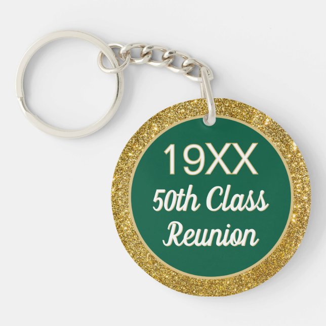 Bling!! 50th Class Reunion Keychain (Front)