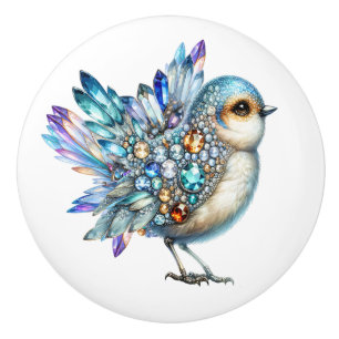 Bling Birds Theme  Ceramic Knob