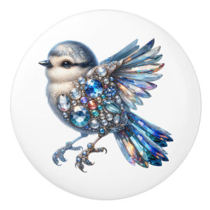Bling Birds Theme  Ceramic Knob