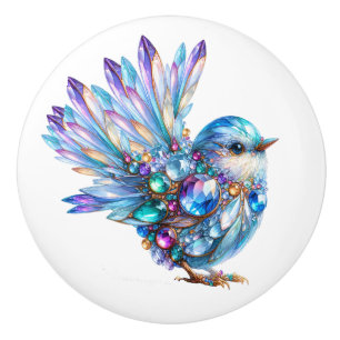 Bling Birds Theme  Ceramic Knob