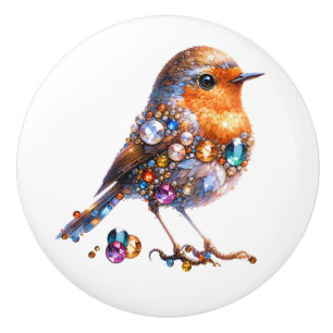 Bling Birds Theme Ceramic Knob
