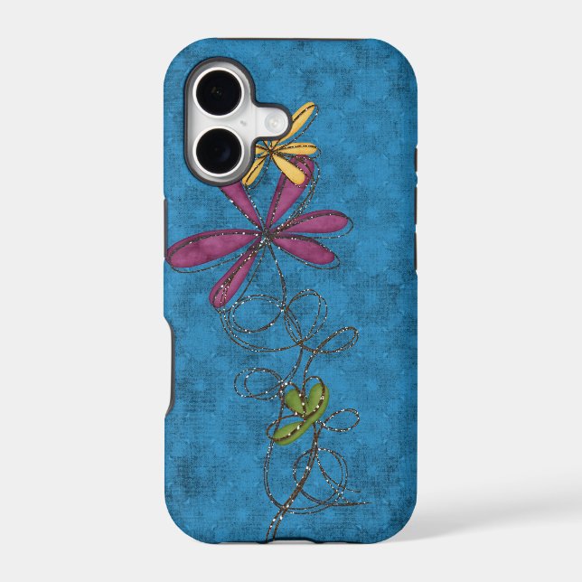 Bling Blossoms Iphone Case (Back)