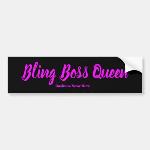 Bling Boss Queen Bumper Sticker