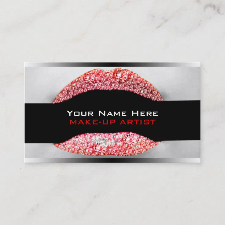 Bling Business Cards For MakeUp Artists Zazzle