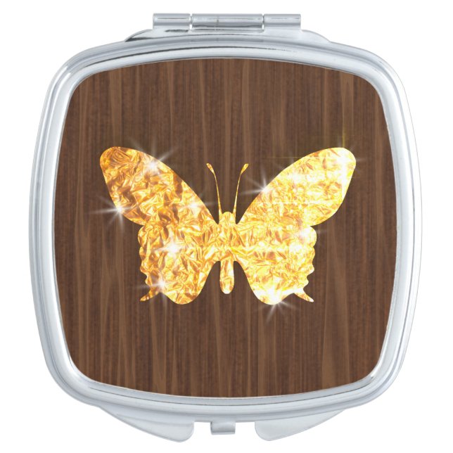 Bling Butterfly Compact Mirror (Front)