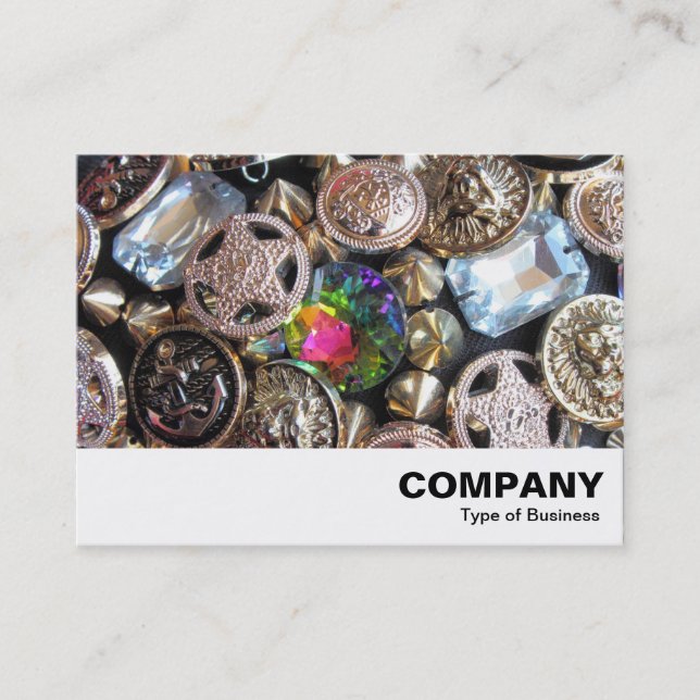 Bling Buttons Business Card (Front)