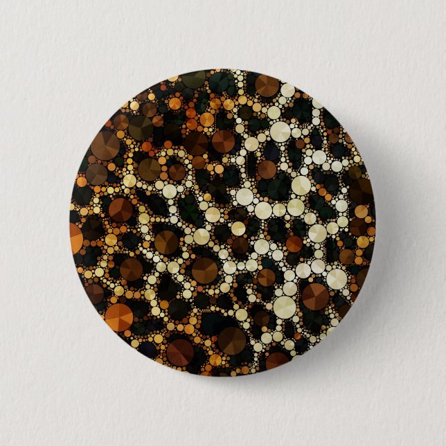 Bling Cheetah Print Button (Front)