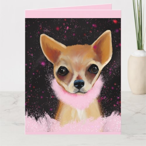 Bling Chihuahua      Card
