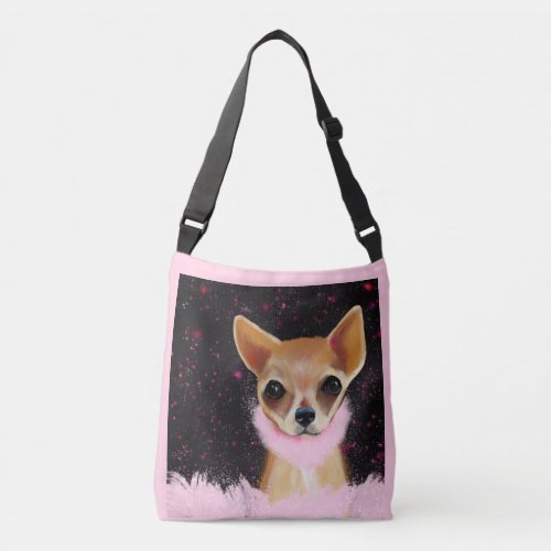 Bling Chihuahua       Crossbody Bag