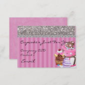 Bling Design BAKERY  Business Card Glitter TOO (Front/Back)