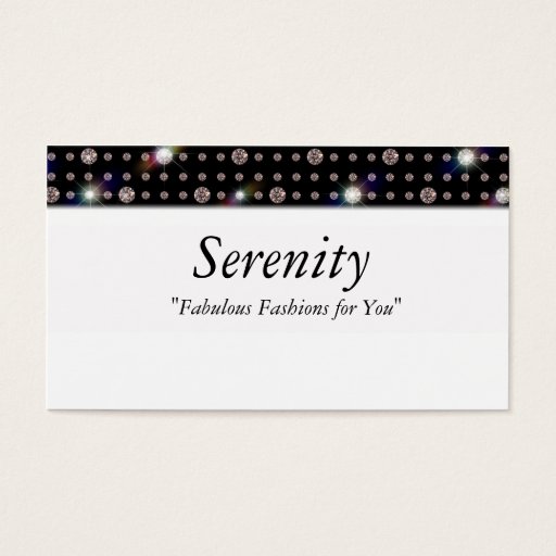 Customizable Bling Diamond 2012 Business Card Templates