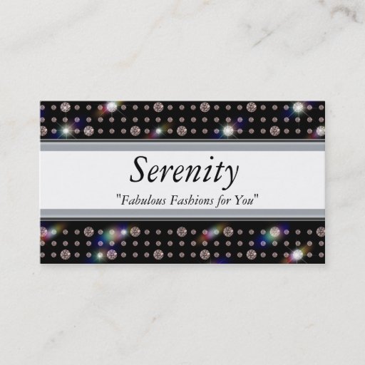 Customizable Bling Diamond 500 Business Cards