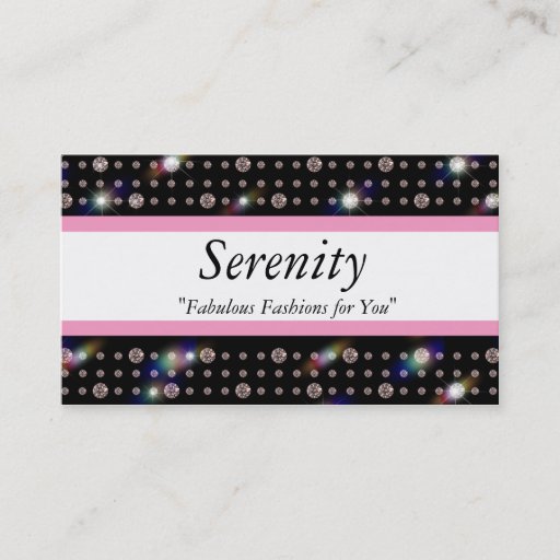 Customizable Bling Diamond 900 Business Card Templates
