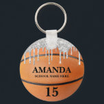 Bling Drip Basketball Keychain<br><div class="desc">This Bling Drip Basketball Keychain is perfect to honor your all star basketball player.</div>