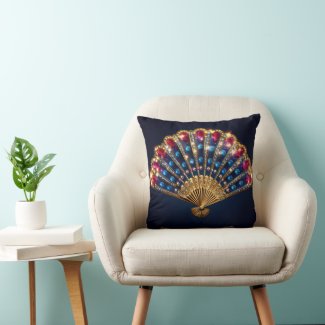 BLING FAN #1 THROW PILLOW
