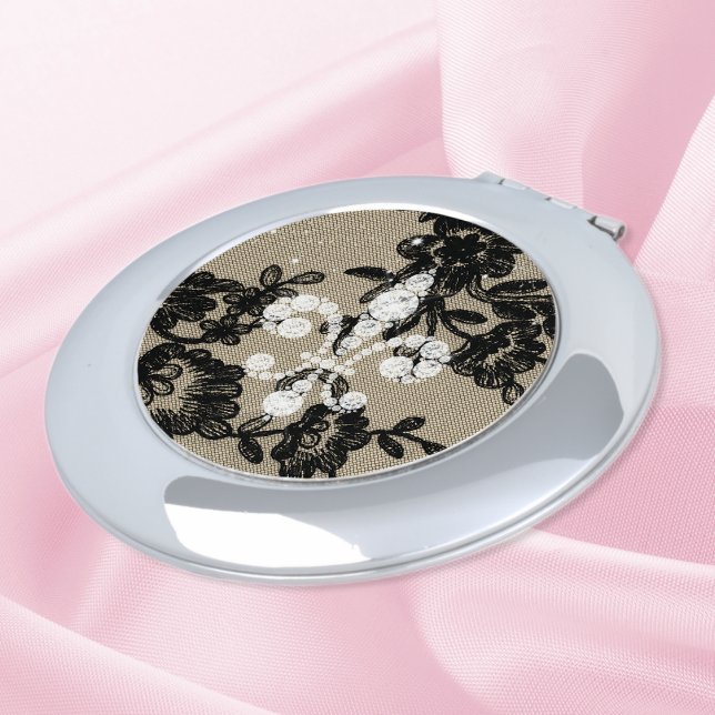 Bling  Fleur de Lys Compact Mirror (Creator Uploaded)