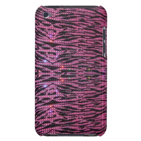 Bling Girly Pink & Black Zebra Graphic Phone Case