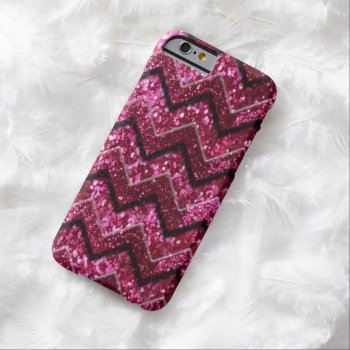 Bling Glam Girly Glitter Sparkle Chevron Barely There Iphone 6 Case by clonecire at Zazzle