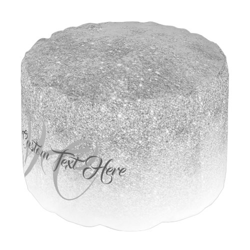 Bling Glam Glitz sparkle Pouf