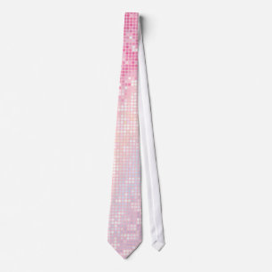 Bling Glitter Girly Pink Glitz Glam Teal Mens Tie