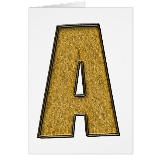 Bling Gold A Cards (Front)
