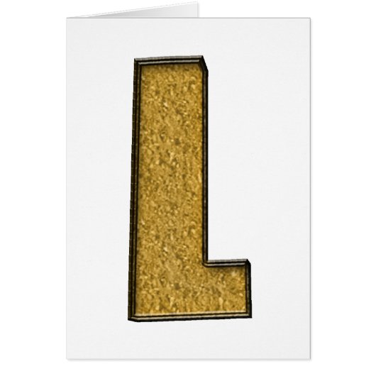 Bling Gold L Cards (Front)