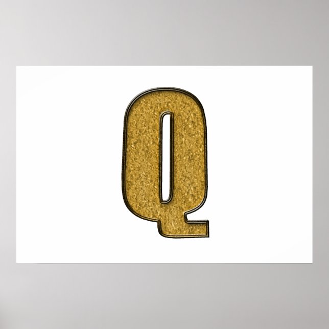 Bling Gold Q Poster (Front)