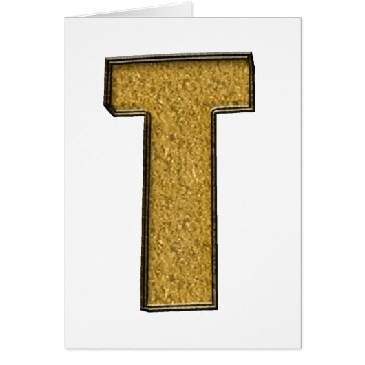 Bling Gold T Cards (Front)