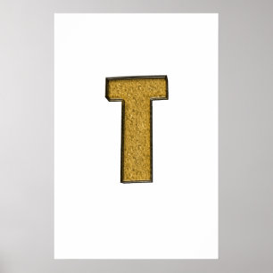 Bling Gold T Poster