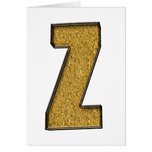 Bling Gold Z Cards (Front)