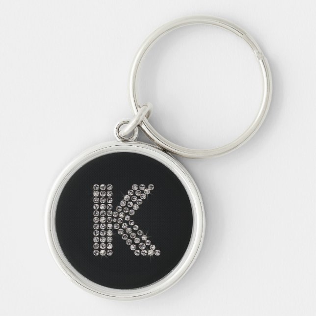 bling - K Keychain (Front)