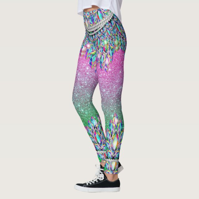 Bling Me Up Baby Fashion Pop Leggings (Left)