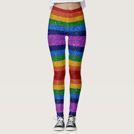 Bling Me Up Rainbow 5 Pop Fashion Leggings