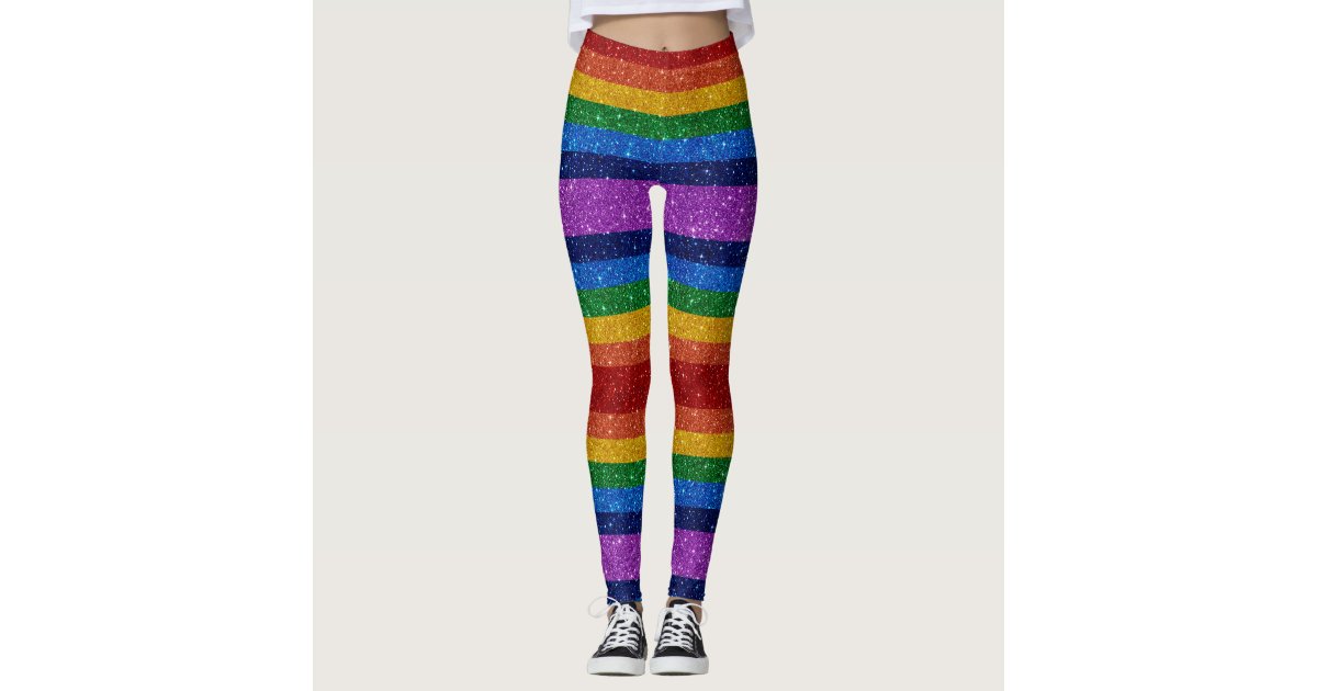 Bling Me Up Rainbow 5 Pop Fashion Leggings