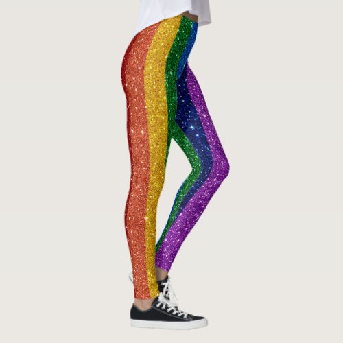 Bling Me Up Rainbow Pop Fashion Leggings