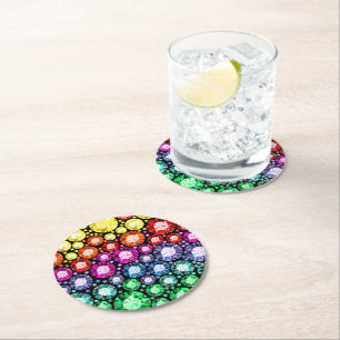 BLING ME UP ROUND PAPER COASTER