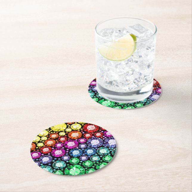 BLING ME UP  ROUND PAPER COASTER (Insitu)