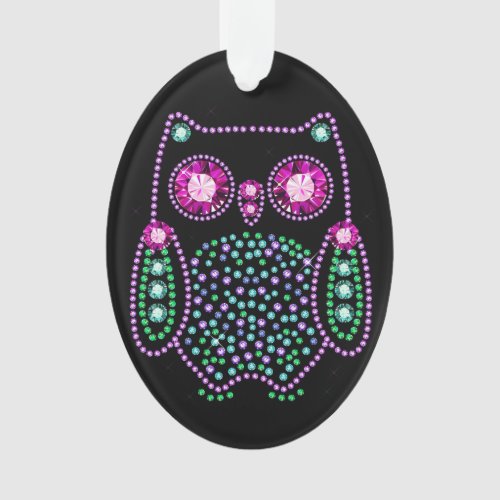 Bling Owl for Teacher  Anyone Ornament