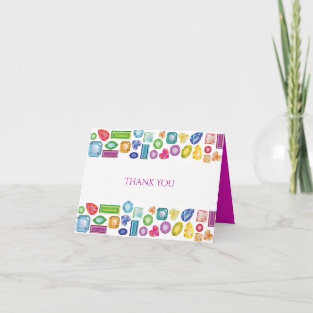 BLING Party Thank You Card (Front)