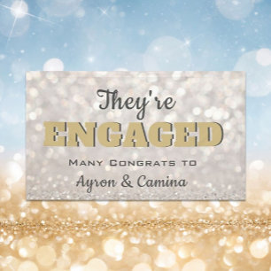 Bling! Perfect Engagement party banner