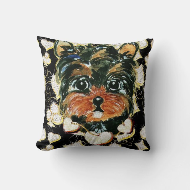 BLING POO THROW PILLOW (Front)
