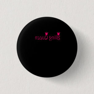 Bling Queen Reverse Pink Paparazzi Live Mirror Button