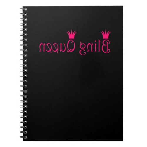 Bling Queen Reverse Pink Paparazzi Live Mirror Notebook
