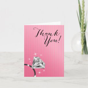 Bling Ring Thank You pink