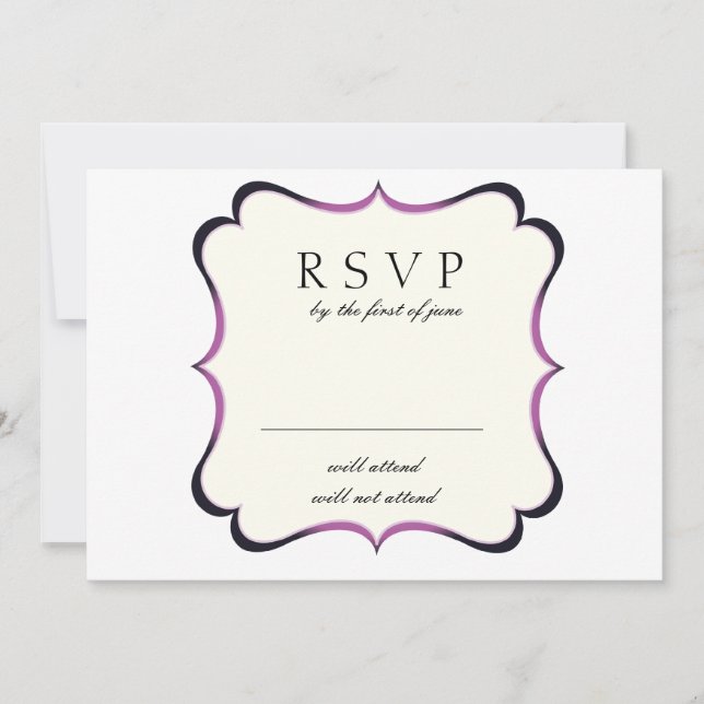 Bling - RSVP cards (Front)