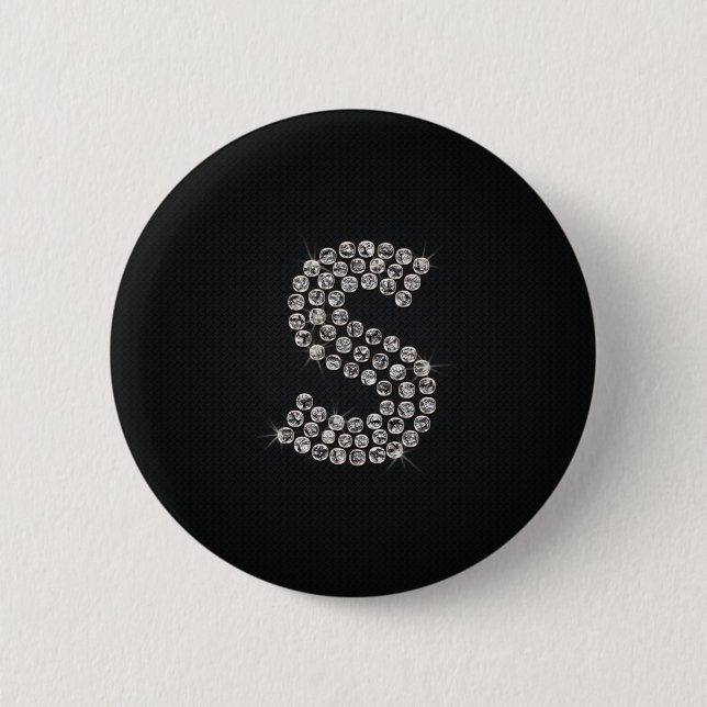 bling - S Pinback Button (Front)
