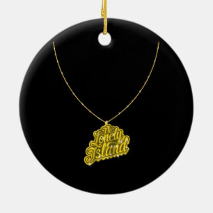 Bling Small Ceramic Ornament