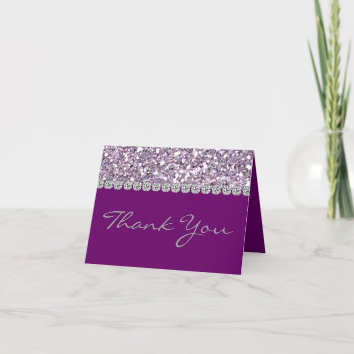 BLING Thank You Cards